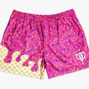 Boys Pink Ice Cream Print Shorts